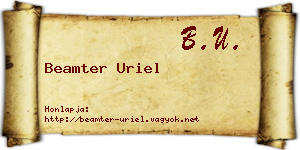 Beamter Uriel névjegykártya
